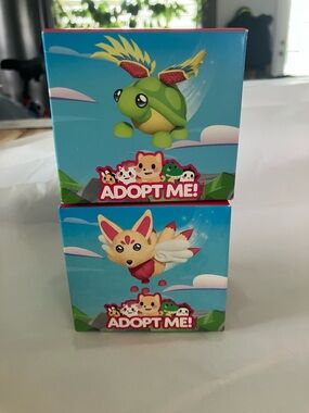 McDonald's Adopt Me! Pet 2x Boxes - Blue, Green, Cream